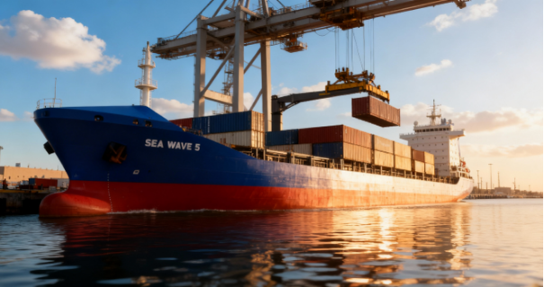 بانر الشحن البحري